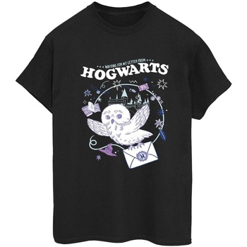 Vêtements Femme T-shirts manches longues Harry Potter Owl Letter From Hogwarts Noir