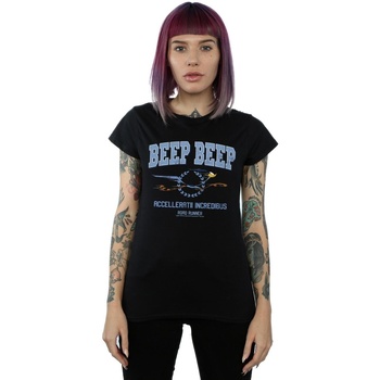 Vêtements Femme T-shirts manches longues Dessins Animés Road Runner Beep Beep Noir