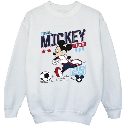 Vêtements Garçon Sweats Disney Mickey Mouse Team Mickey Football Blanc