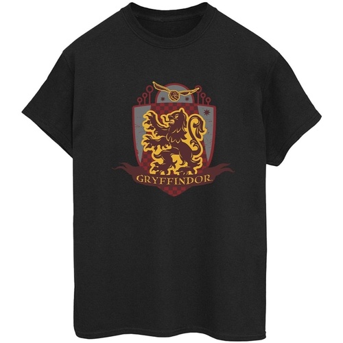 Vêtements Femme T-shirts manches longues Harry Potter Gryffindor Chest Badge Noir