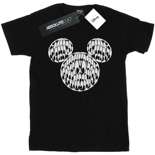 Vêtements Garçon T-shirts manches courtes Disney Mickey Mouse Head Of Eyes Noir