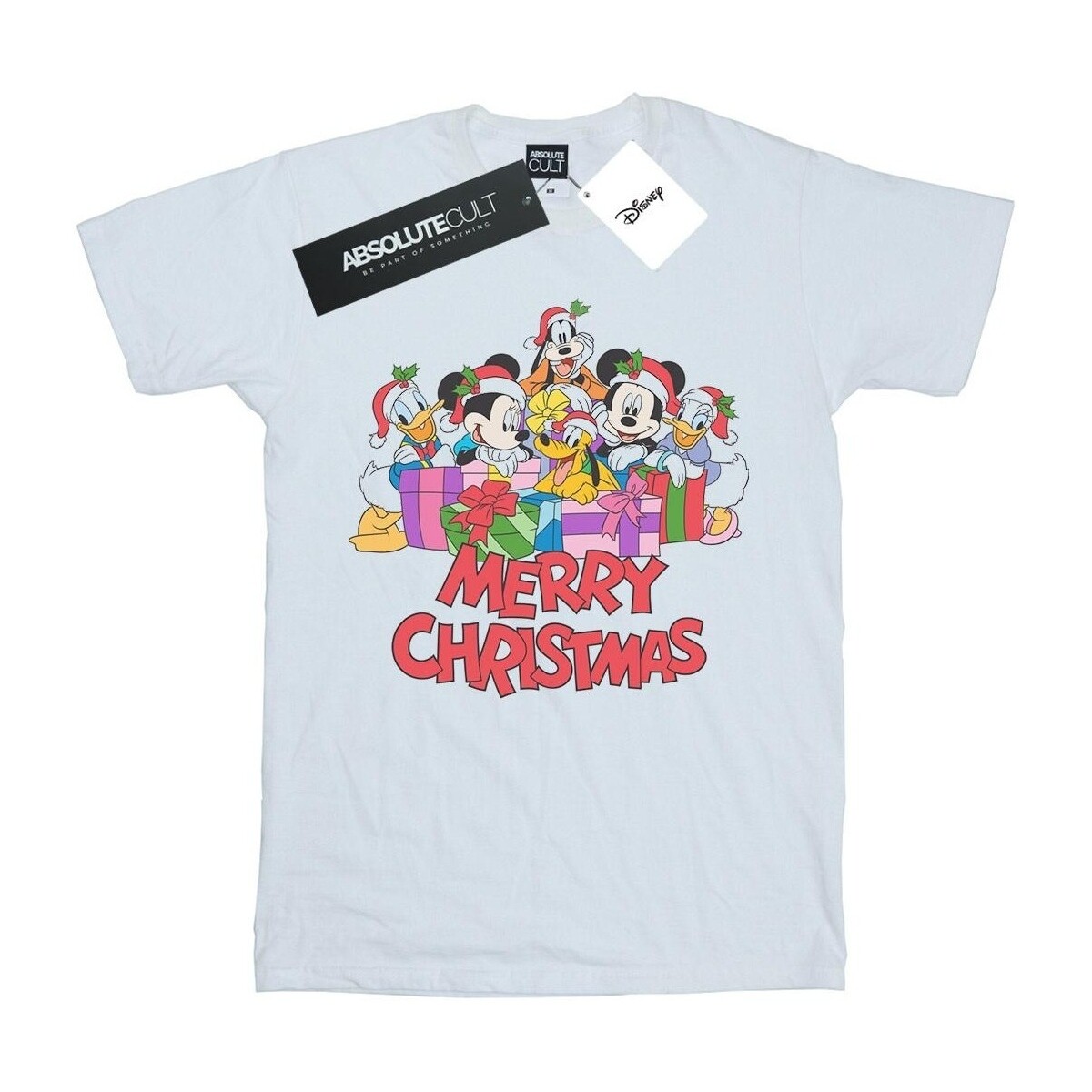 Vêtements Garçon T-shirts manches courtes Disney Mickey Mouse And Friends Christmas Blanc
