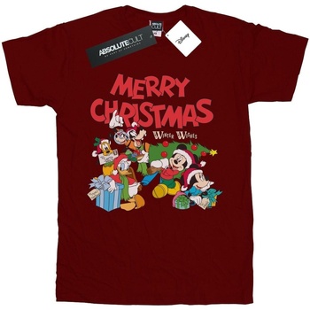 Vêtements Garçon T-shirts manches courtes Disney Mickey And Friends Winter Wishes Multicolore
