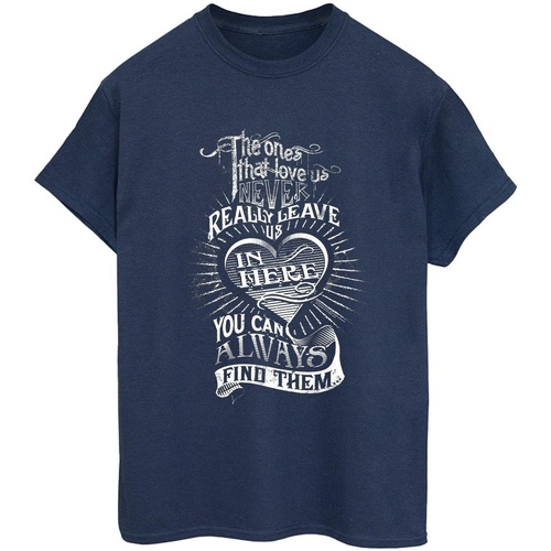 Vêtements Femme T-shirts manches longues Harry Potter The Ones That Love Us Bleu