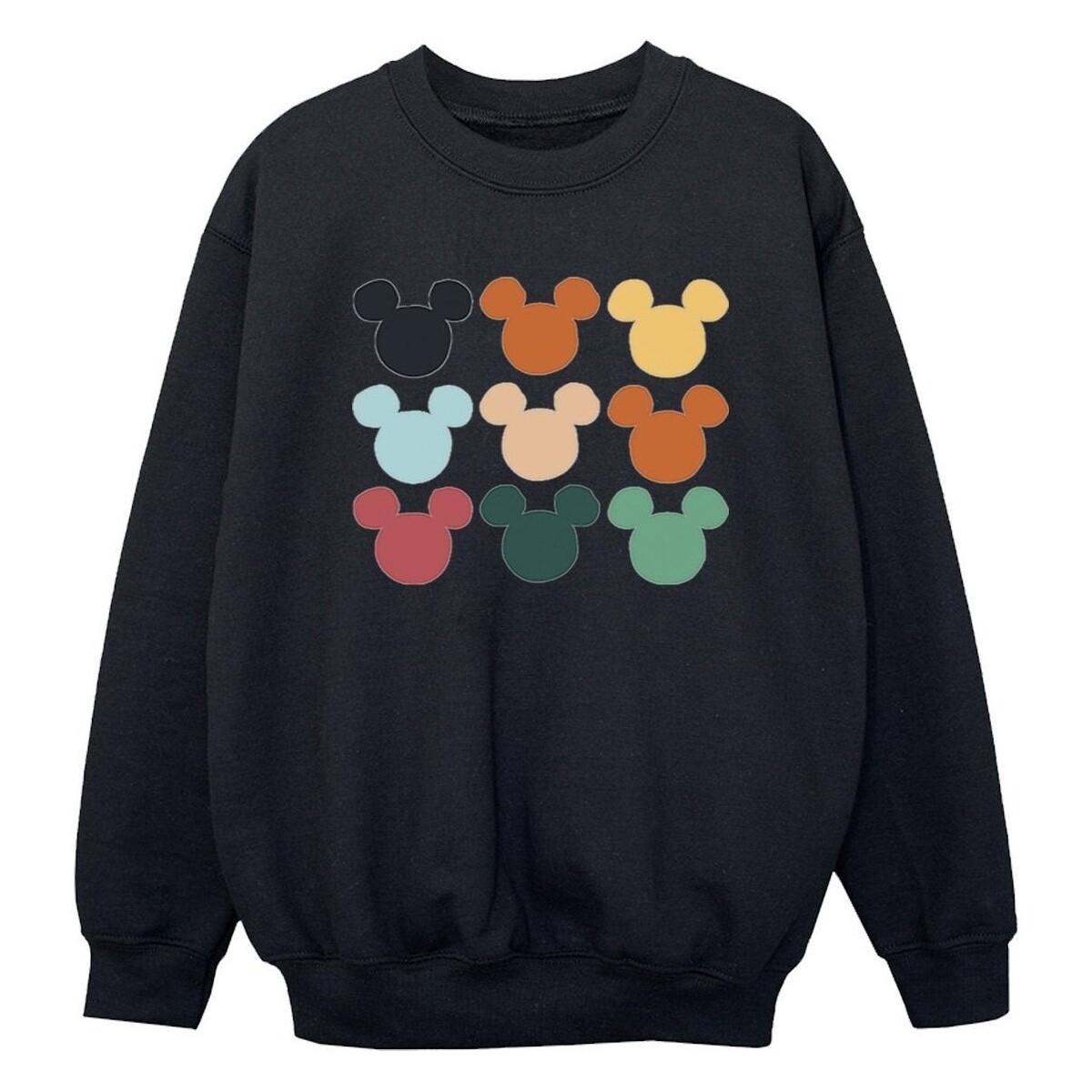 Vêtements Garçon Sweats Disney Mickey Mouse Heads Square Noir
