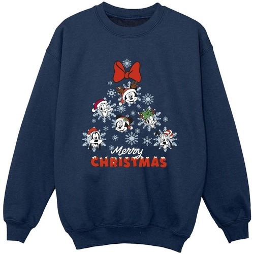 Vêtements Garçon Sweats Disney Mickey Mouse And Friends Christmas Tree Bleu