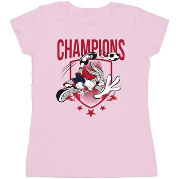 Vêtements Femme T-shirts manches longues Dessins Animés Bugs Bunny Champions Rouge