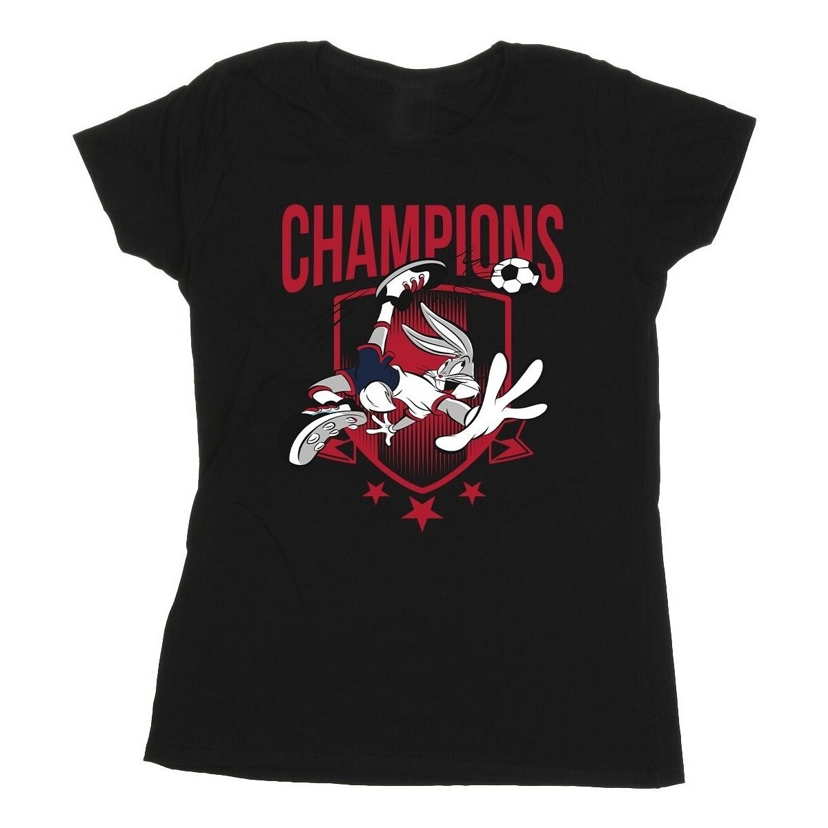 Vêtements Femme T-shirts manches longues Dessins Animés Bugs Bunny Champions Noir