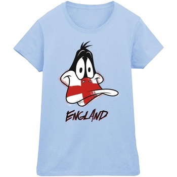 Vêtements Femme T-shirts manches longues Dessins Animés Daffy England Face Bleu