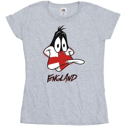 Vêtements Femme T-shirts manches longues Dessins Animés Daffy England Face Gris