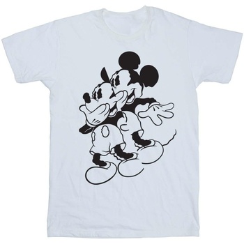Vêtements Garçon T-shirts manches courtes Disney Mickey Mouse Shake Blanc