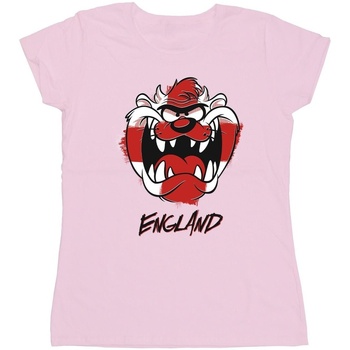 Vêtements Femme T-shirts manches longues Dessins Animés Taz England Face Rouge