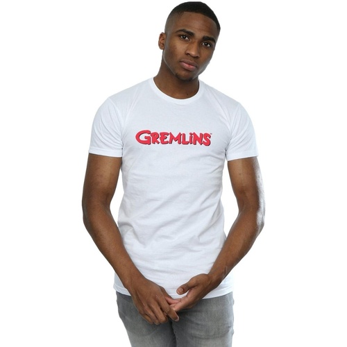 Vêtements Homme T-shirts manches longues Gremlins Text Logo Blanc