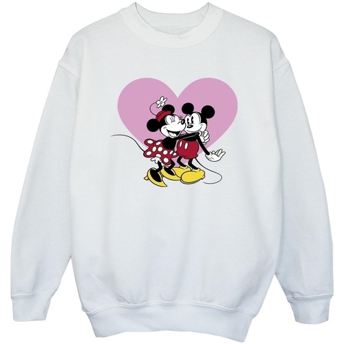 Vêtements Fille Sweats Disney Mickey Mouse Love Languages Blanc