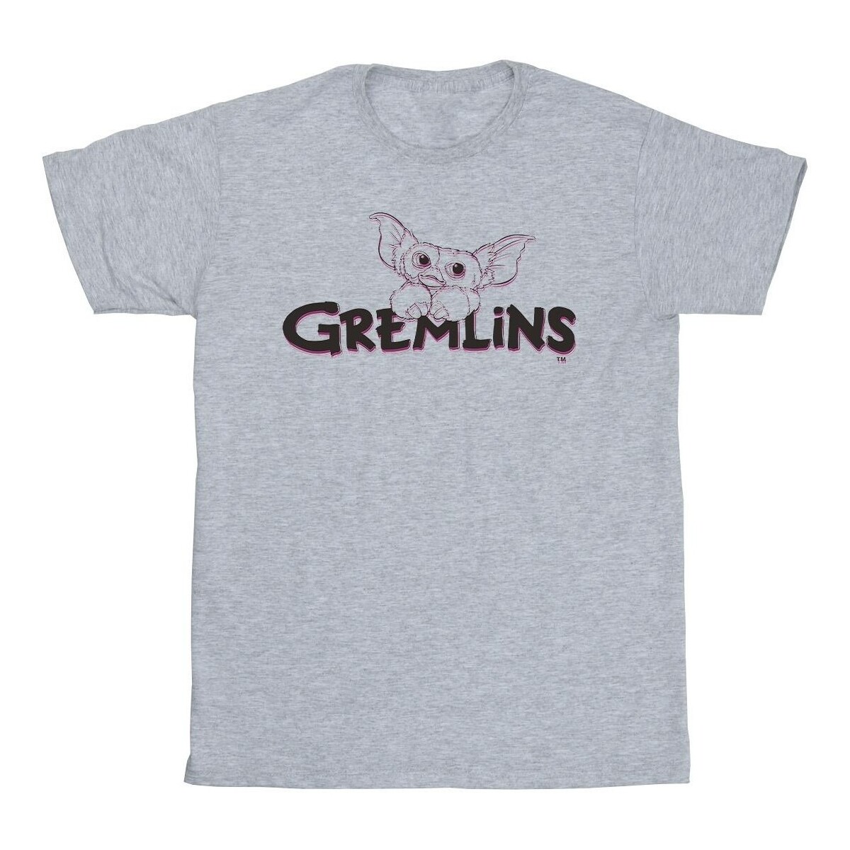 Vêtements Homme T-shirts manches longues Gremlins Logo Line Gris