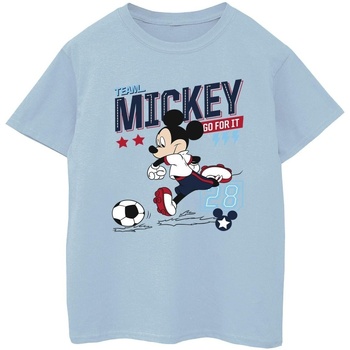 Vêtements Garçon T-shirts & Polos Disney Mickey Mouse Team Mickey Football Bleu