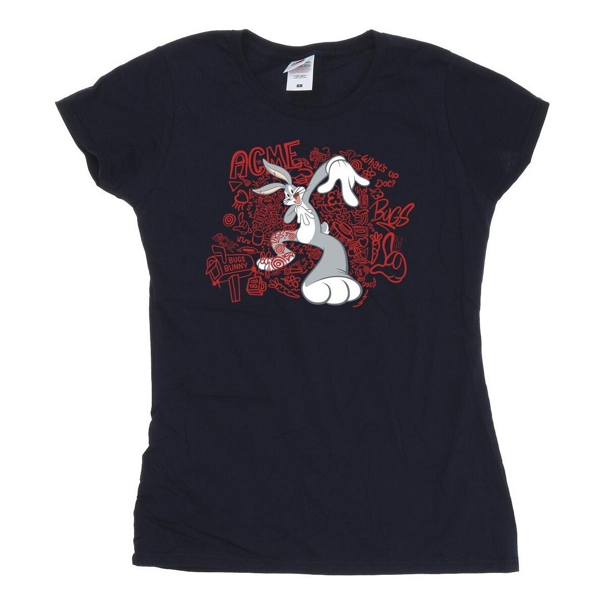 Vêtements Femme T-shirts manches longues Dessins Animés ACME Doodles Bugs Bunny Bleu