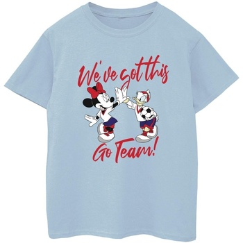 Vêtements Garçon T-shirts manches courtes Disney Minnie Daisy We've Got This Bleu