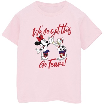 Vêtements Garçon T-shirts manches courtes Disney Minnie Daisy We've Got This Rouge