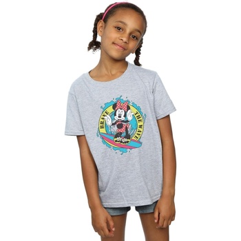 Vêtements Fille T-shirts manches longues Disney Minnie Mouse Brave The Wave Gris