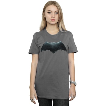 Vêtements Femme T-shirts manches longues Dc Comics Justice League Movie Batman Emblem Multicolore