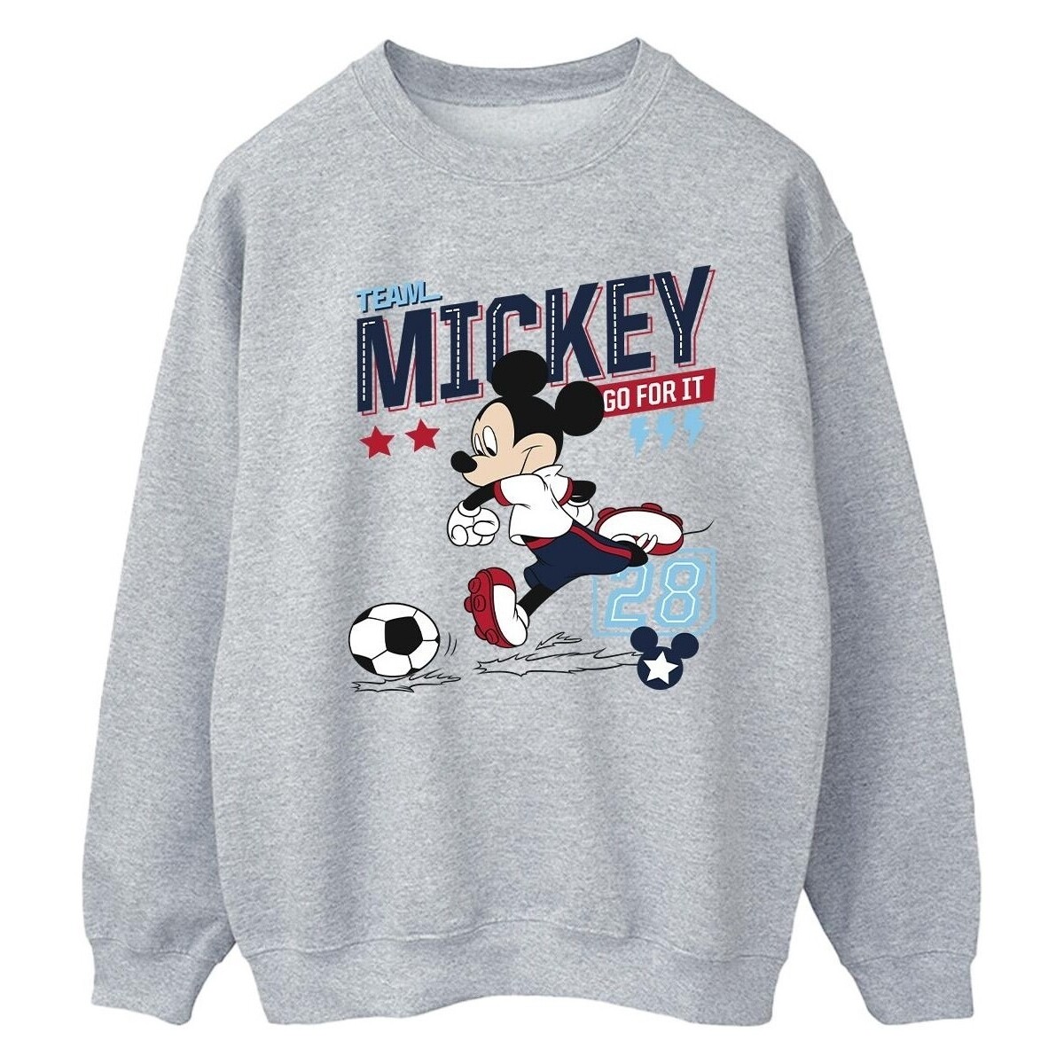 Vêtements Femme Sweats Disney Mickey Mouse Team Mickey Football Gris