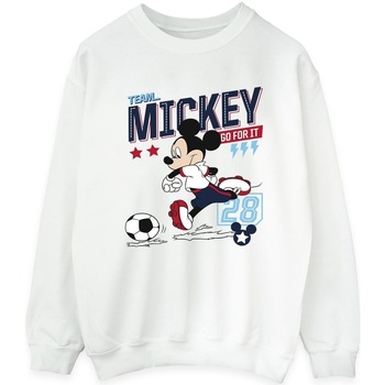 Vêtements Femme Sweats Disney Mickey Mouse Team Mickey Football Blanc