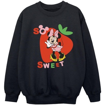 Vêtements Fille Sweats Disney Minnie Mouse So Sweet Strawberry Noir