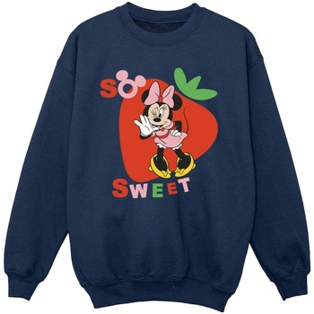 Vêtements Fille Sweats Disney Minnie Mouse So Sweet Strawberry Bleu