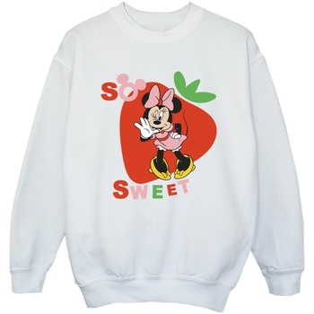 Vêtements Fille Sweats Disney Minnie Mouse So Sweet Strawberry Blanc