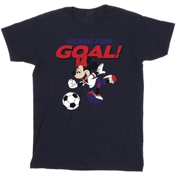 Vêtements Garçon T-shirts manches courtes Disney Minnie Mouse Going For Goal Bleu