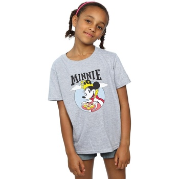 Vêtements Fille T-shirts manches longues Disney Minnie Mouse Queen Gris
