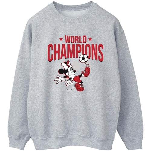 Vêtements Femme Sweats Disney Minnie Mouse World Champions Gris