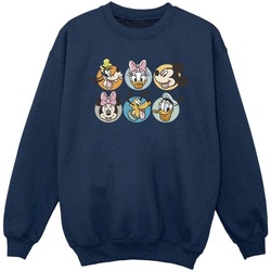 Vêtements Fille Sweats Disney Mickey Mouse And Friends Faces Bleu