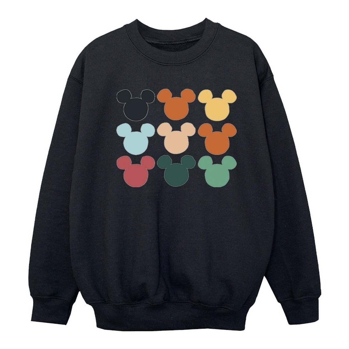 Vêtements Fille Sweats Disney Mickey Mouse Heads Square Noir