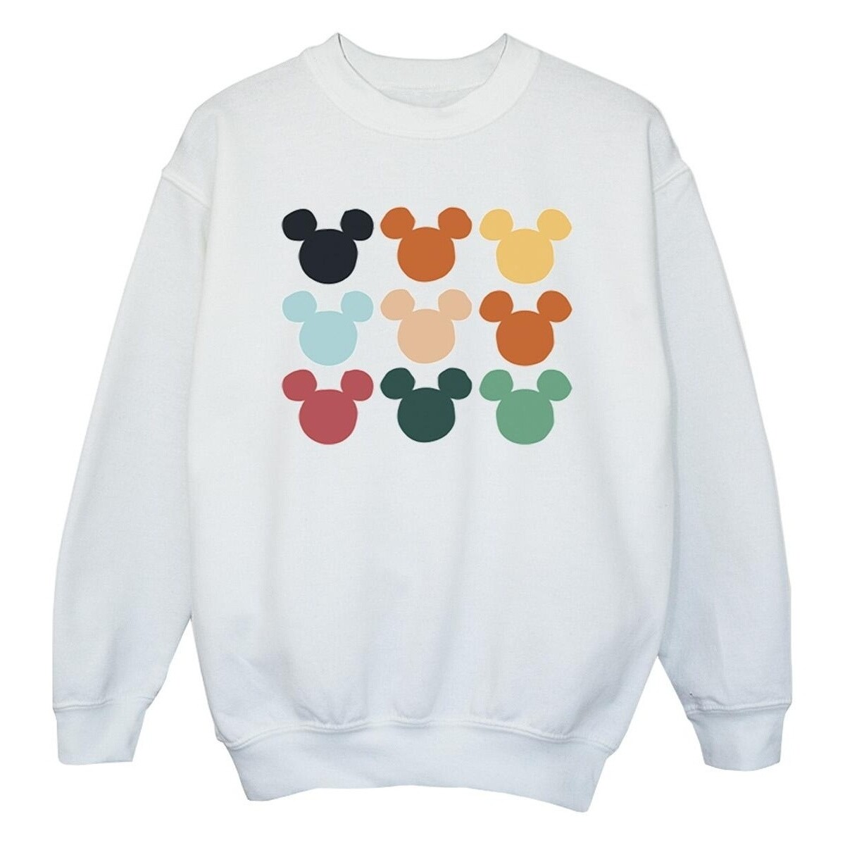 Vêtements Fille Sweats Disney Mickey Mouse Heads Square Blanc