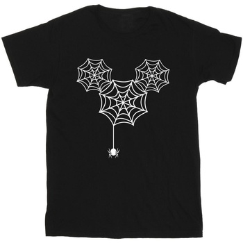 Vêtements Garçon T-shirts manches courtes Disney Mickey Mouse Spider Web Head Noir
