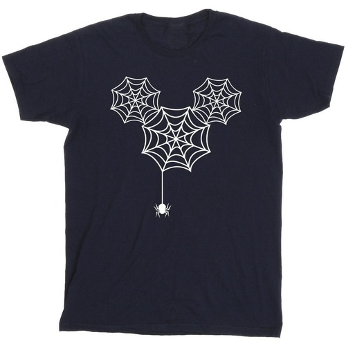 Vêtements Garçon T-shirts manches courtes Disney Mickey Mouse Spider Web Head Bleu