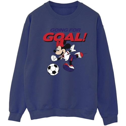 Vêtements Femme Sweats Disney Minnie Mouse Going For Goal Bleu