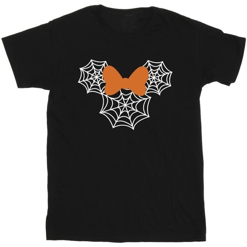 Vêtements Garçon T-shirts manches courtes Disney Minnie Mouse Spider Web Head Noir