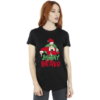Vêtements Femme T-shirts manches longues Johnny Bravo Johnny Christmas Noir