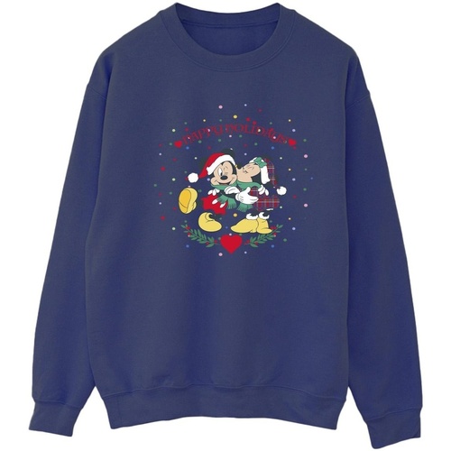 Vêtements Femme Sweats Disney Mickey Mouse Mickey Minnie Christmas Bleu
