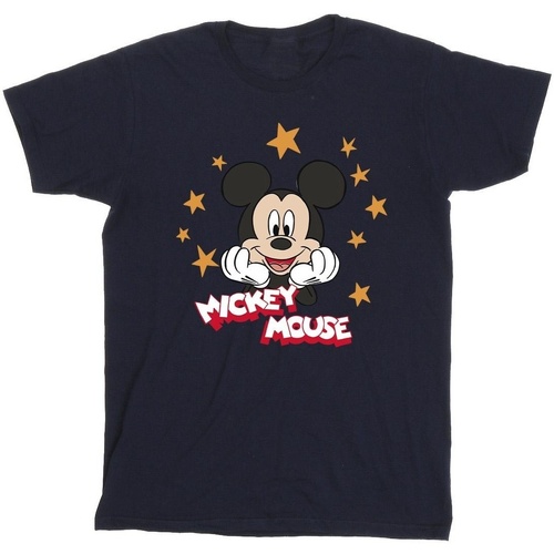Vêtements Garçon T-shirts manches courtes Disney Mickey Mouse Stars Bleu