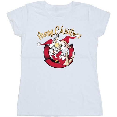 Vêtements Femme T-shirts manches longues Dessins Animés Lola Merry Christmas Blanc