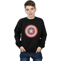 Vêtements Garçon Sweats Marvel Captain America Sketched Shield Noir