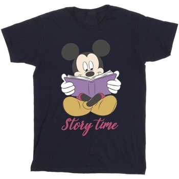 Vêtements Garçon T-shirts manches courtes Disney Mickey Mouse Story Time Bleu