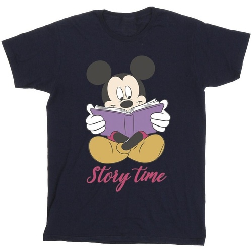 Vêtements Garçon T-shirts & Polos Disney Mickey Mouse Story Time Bleu