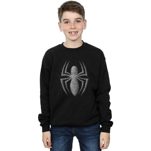 Vêtements Garçon Sweats Marvel Spider-Man Web Logo Noir