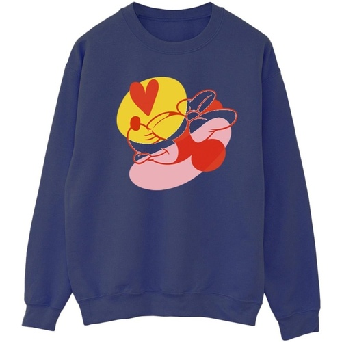 Vêtements Femme Sweats Disney Minnie Mouse Tongue Heart Bleu