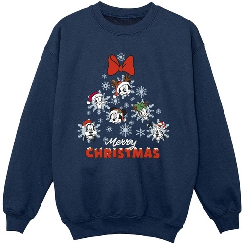 Vêtements Fille Sweats Disney Mickey Mouse And Friends Christmas Tree Bleu